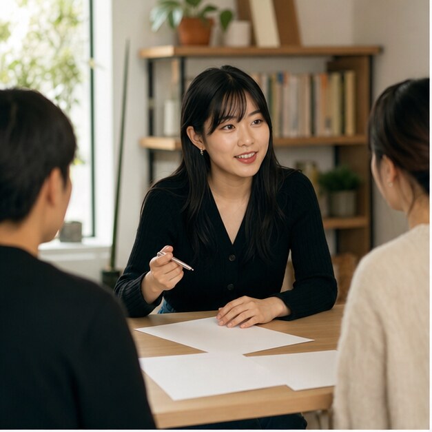 A tutoring team preparing a lesson together
